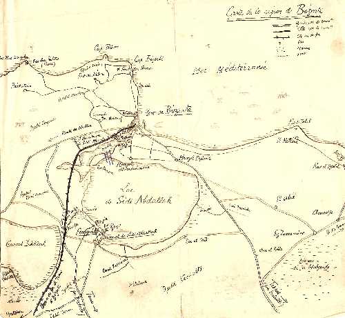 Carte dessinée par le Médecin Général Hesnard