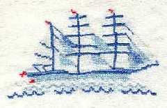 Broderie - Voilier